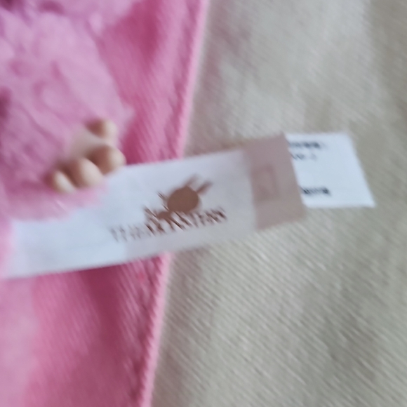 Trader Joe's Pink and Cream Canvas Tote Bag - Picture 4 of 9